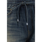 Amiri Blue Cotton Bermuda Shorts Amiri