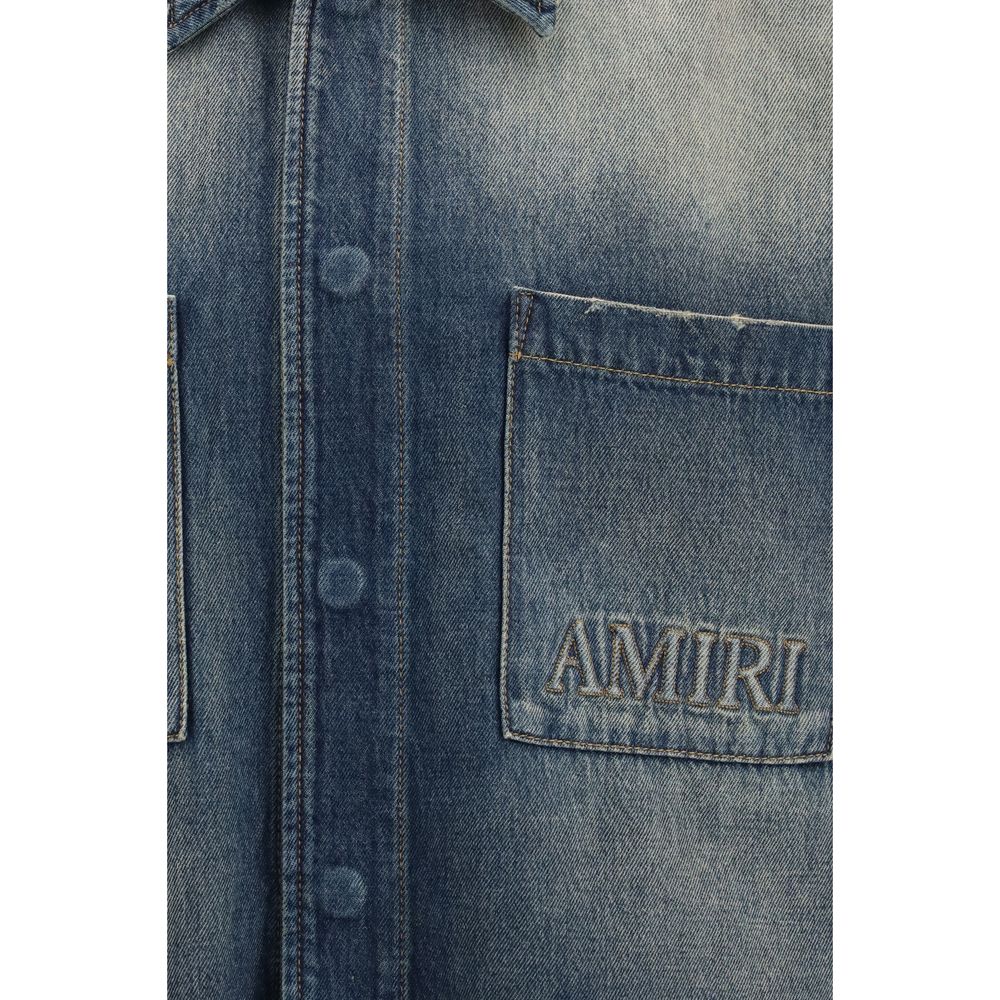 Amiri Blue Denim Shirt Amiri