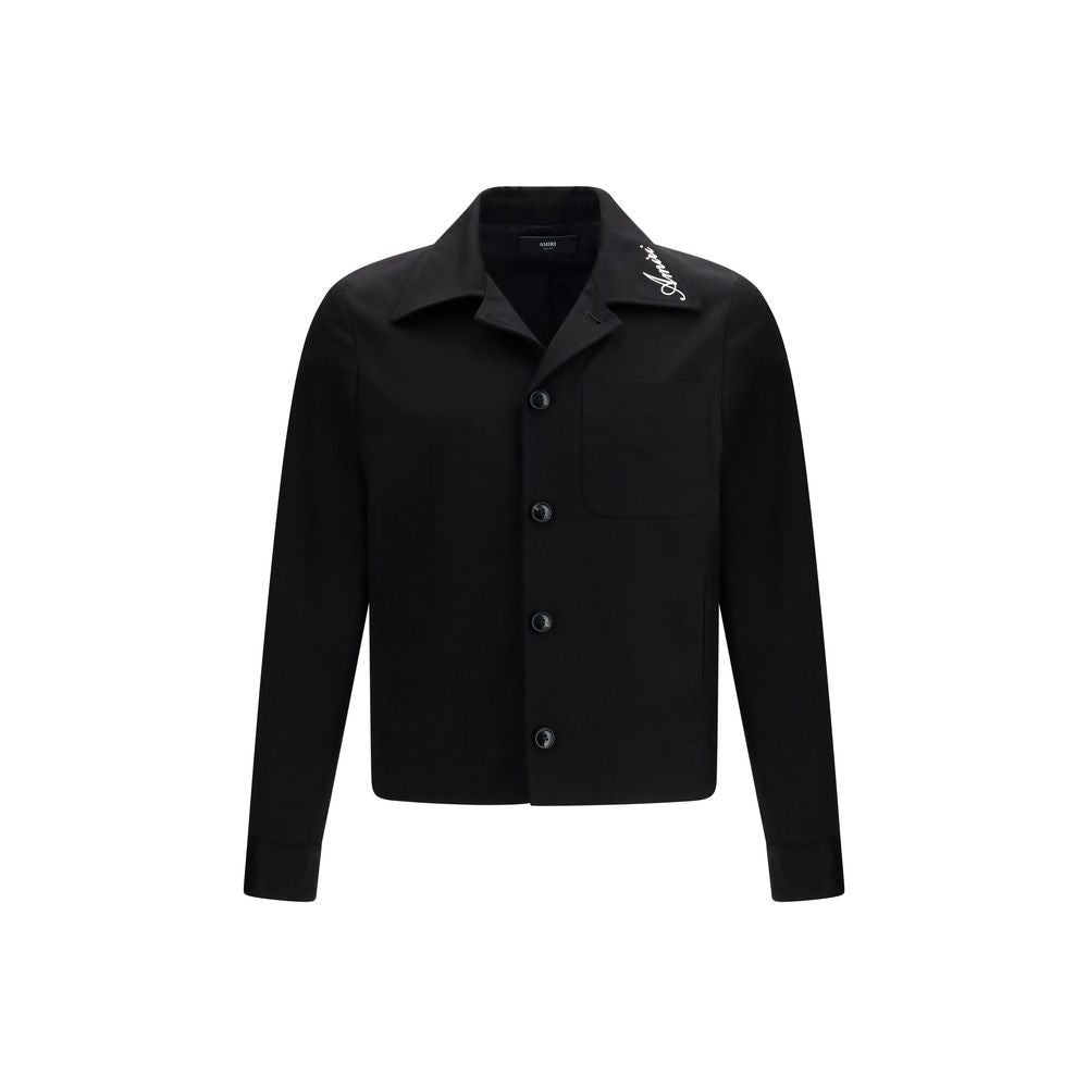 Amiri Black Cotton Full-Length Jacket Amiri