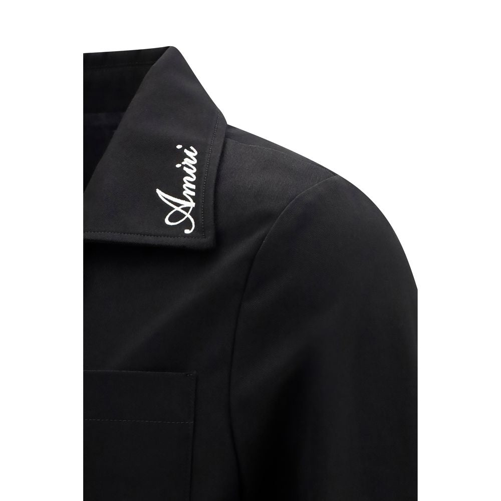 Amiri Black Cotton Full-Length Jacket Amiri