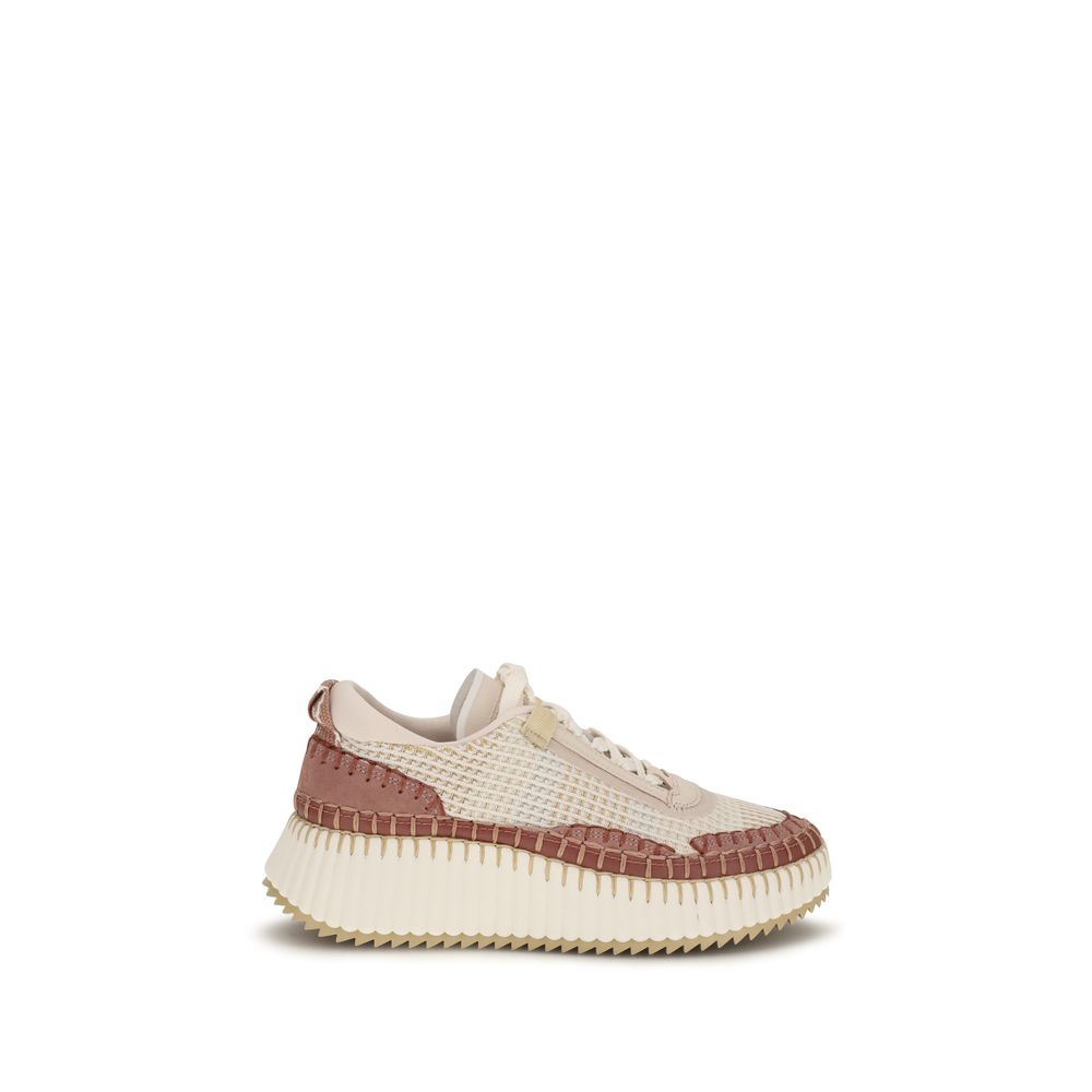 Chloé Beige Nylon Chunky Sneakers Chloé