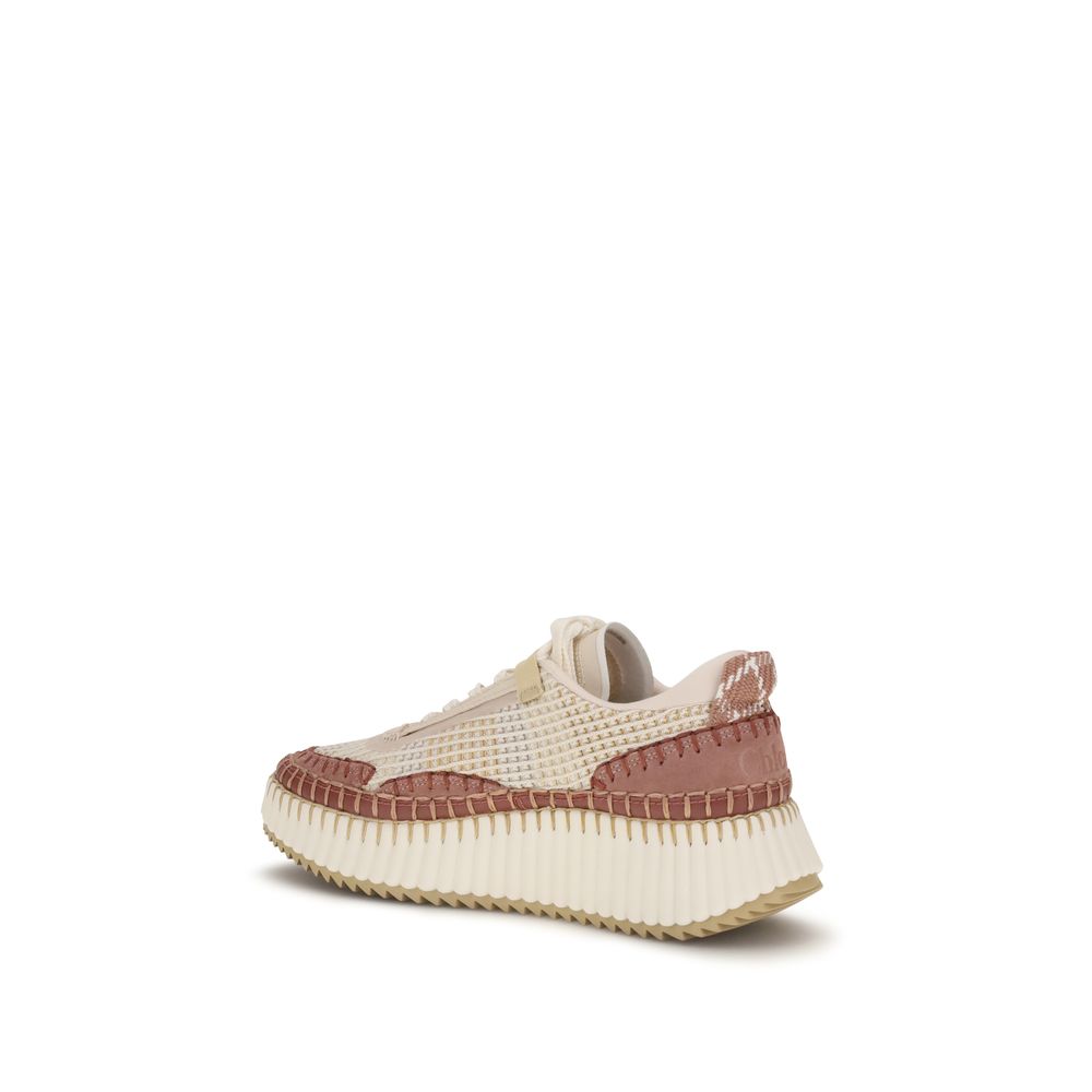 Chloé Beige Nylon Chunky Sneakers Chloé