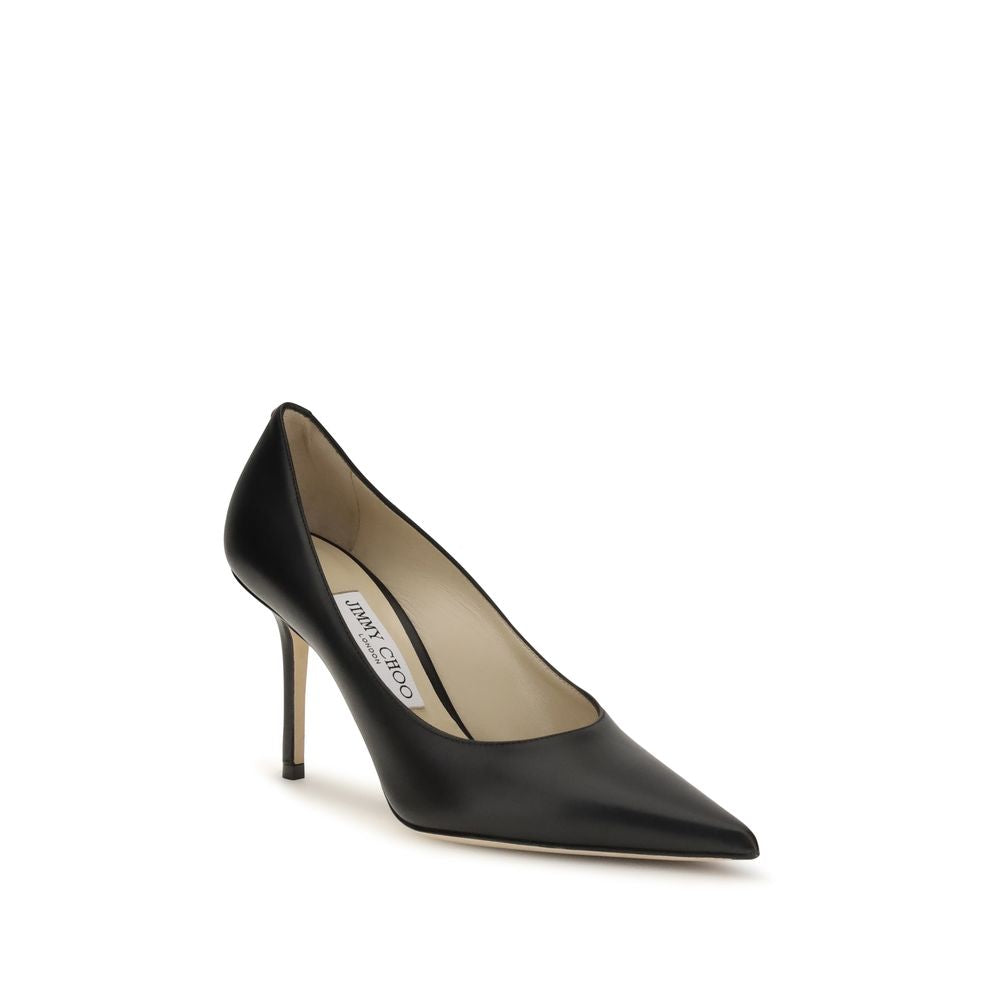 Jimmy Choo Black Calf Leather Bos Taurus High Heel Pumps Jimmy Choo