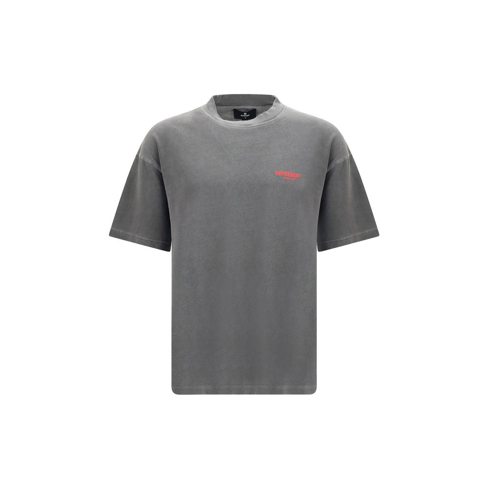 Represent Gray Cotton T-Shirt Represent