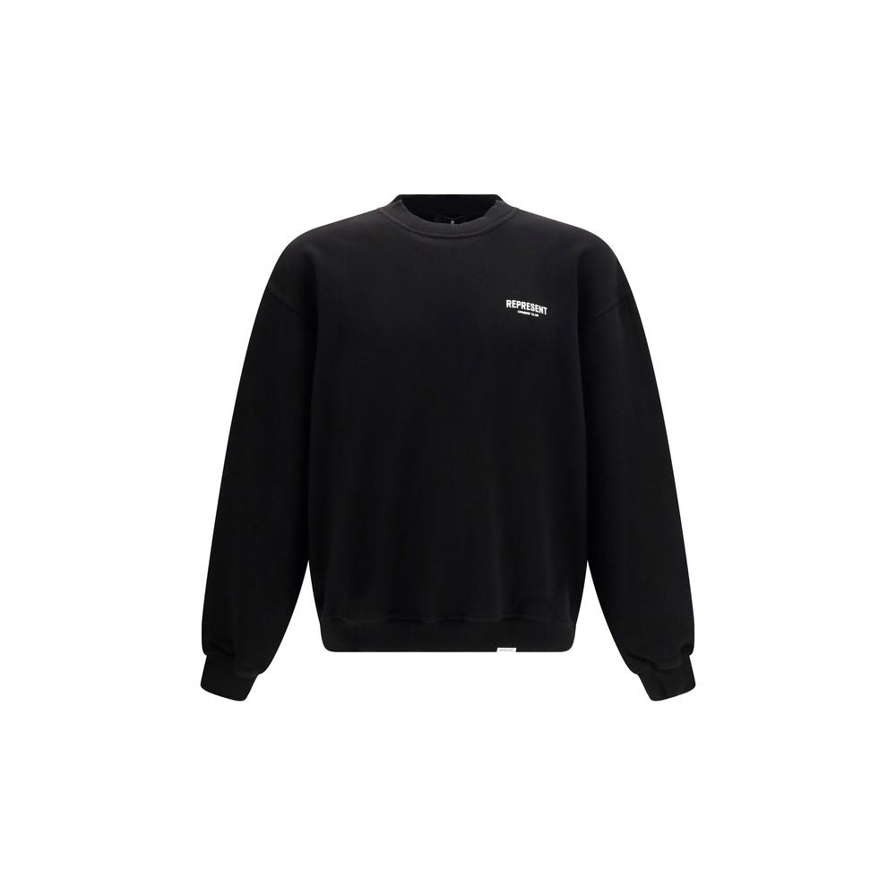 Represent Black Cotton Sweatshirt Represent
