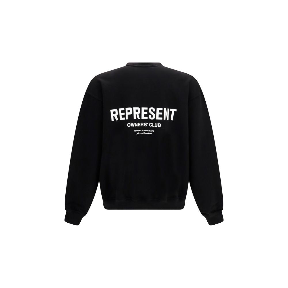 Represent Black Cotton Sweatshirt Represent