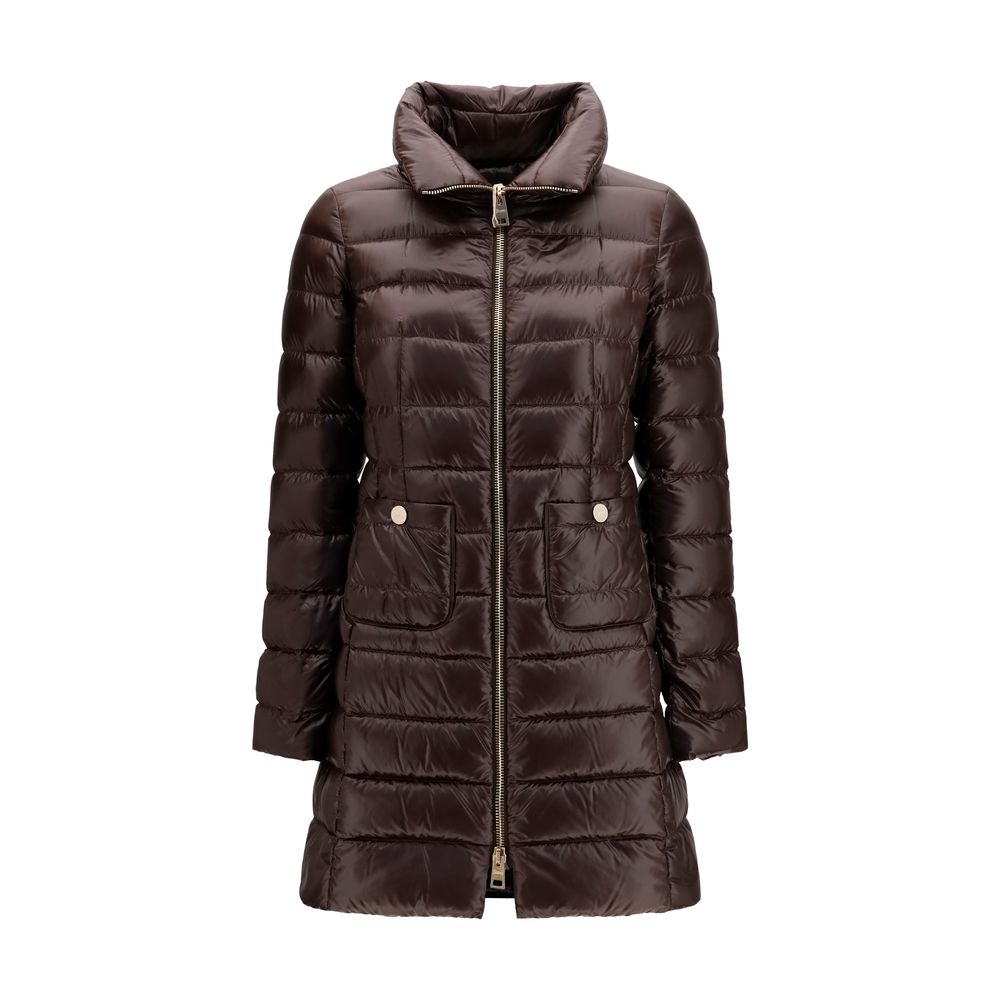 Herno Brown Polyamide Full-Length Jacket Herno