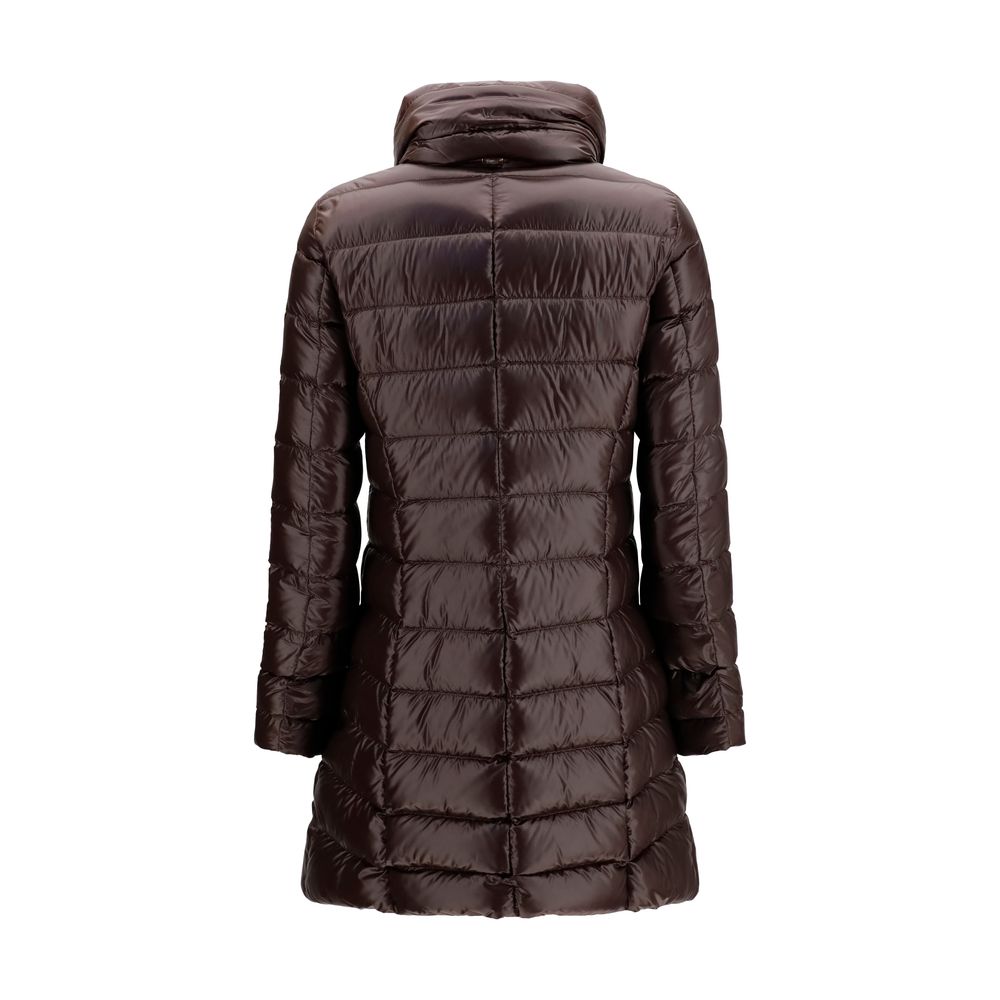 Herno Brown Polyamide Full-Length Jacket Herno