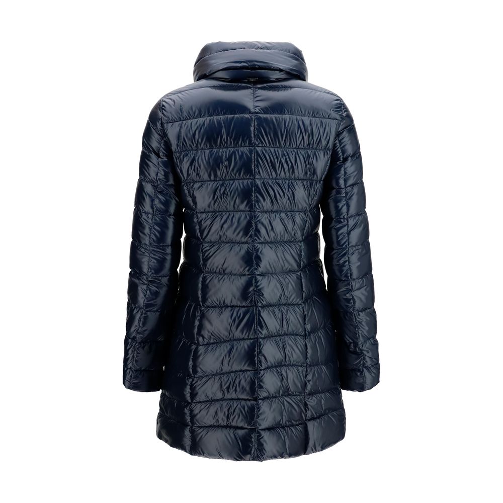 Herno Blue Polyamide Full-Length Jacket Herno