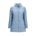Herno Blue Polyester Full-Length Jacket Herno