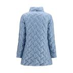 Herno Blue Polyester Full-Length Jacket Herno
