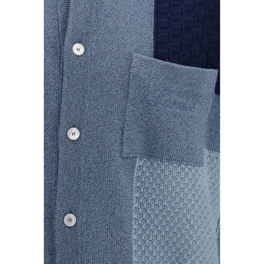 Laneus Blue Cotton Sweatshirt Laneus