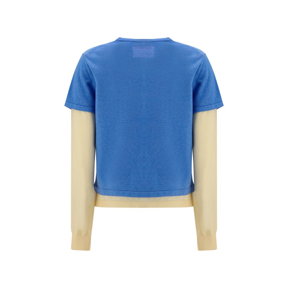 Guest in Residence Blue Cotton Sweatshirt Guest in Residence