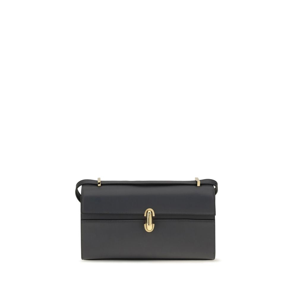 Savette Gray Calf Leather Bos Taurus Shoulder Bag Savette