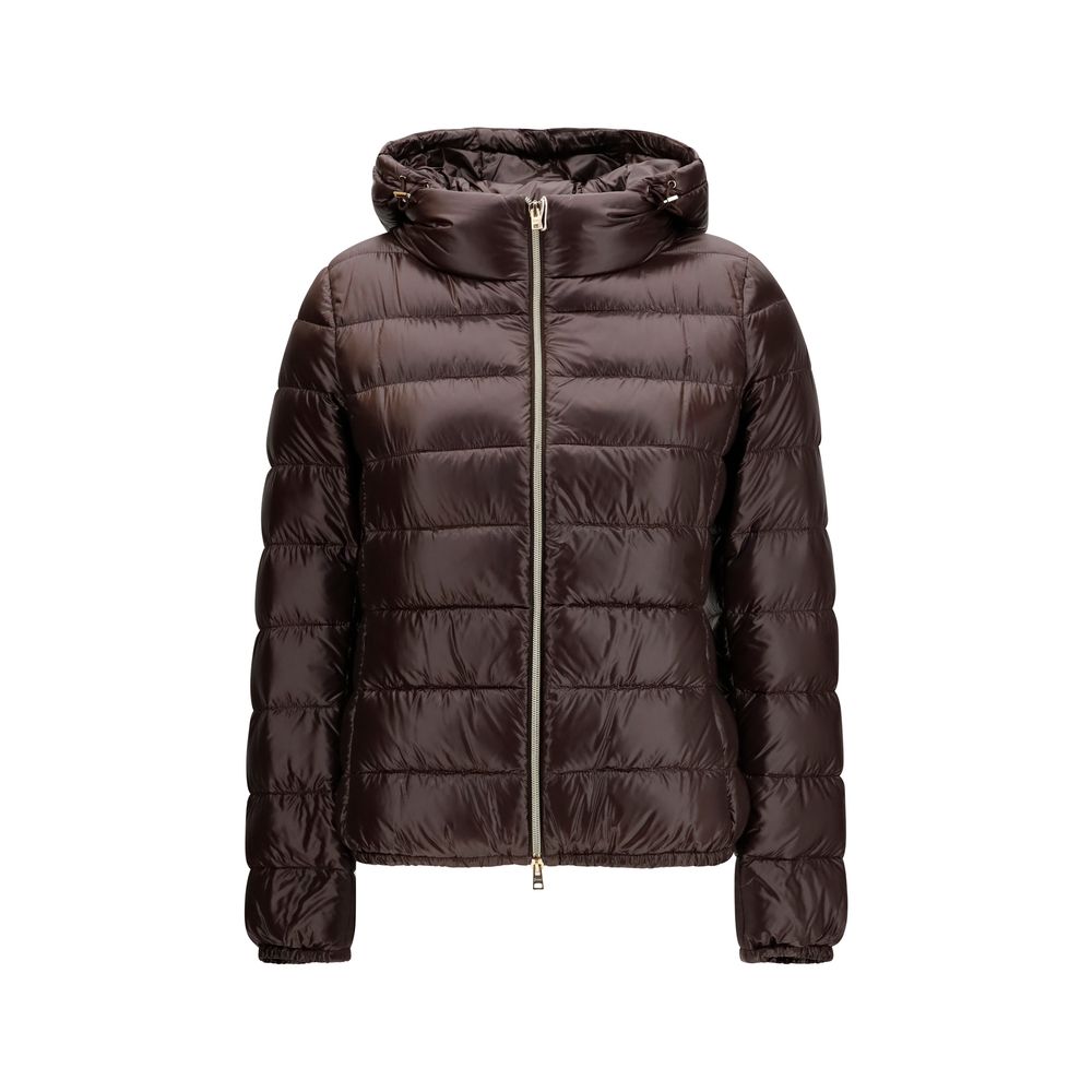 Herno Brown Polyamide Full-Length Jacket Herno