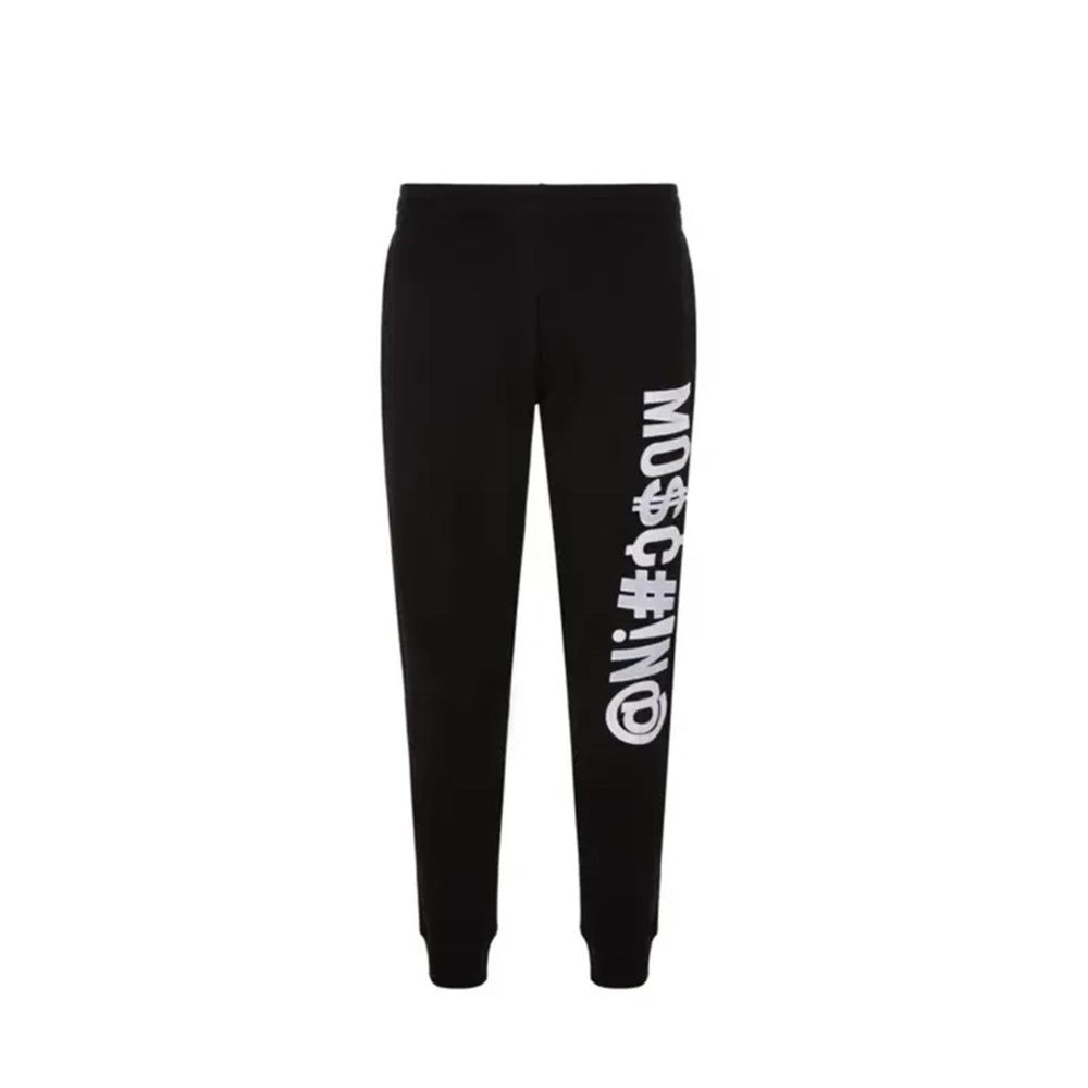 Moschino Couture Black Cotton Joggers Workout Pants