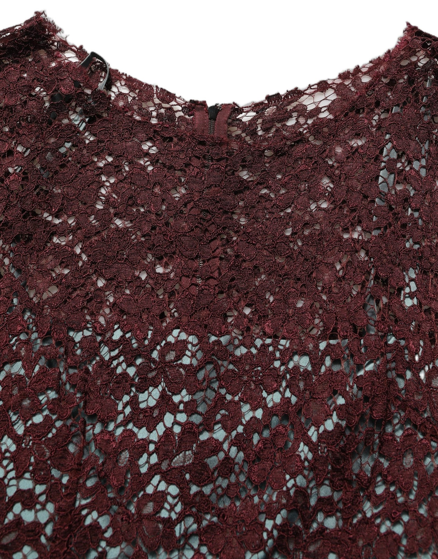 Dolce & Gabbana Multicolor Floral Lace Taffeta Pleated Midi Dress Dolce & Gabbana