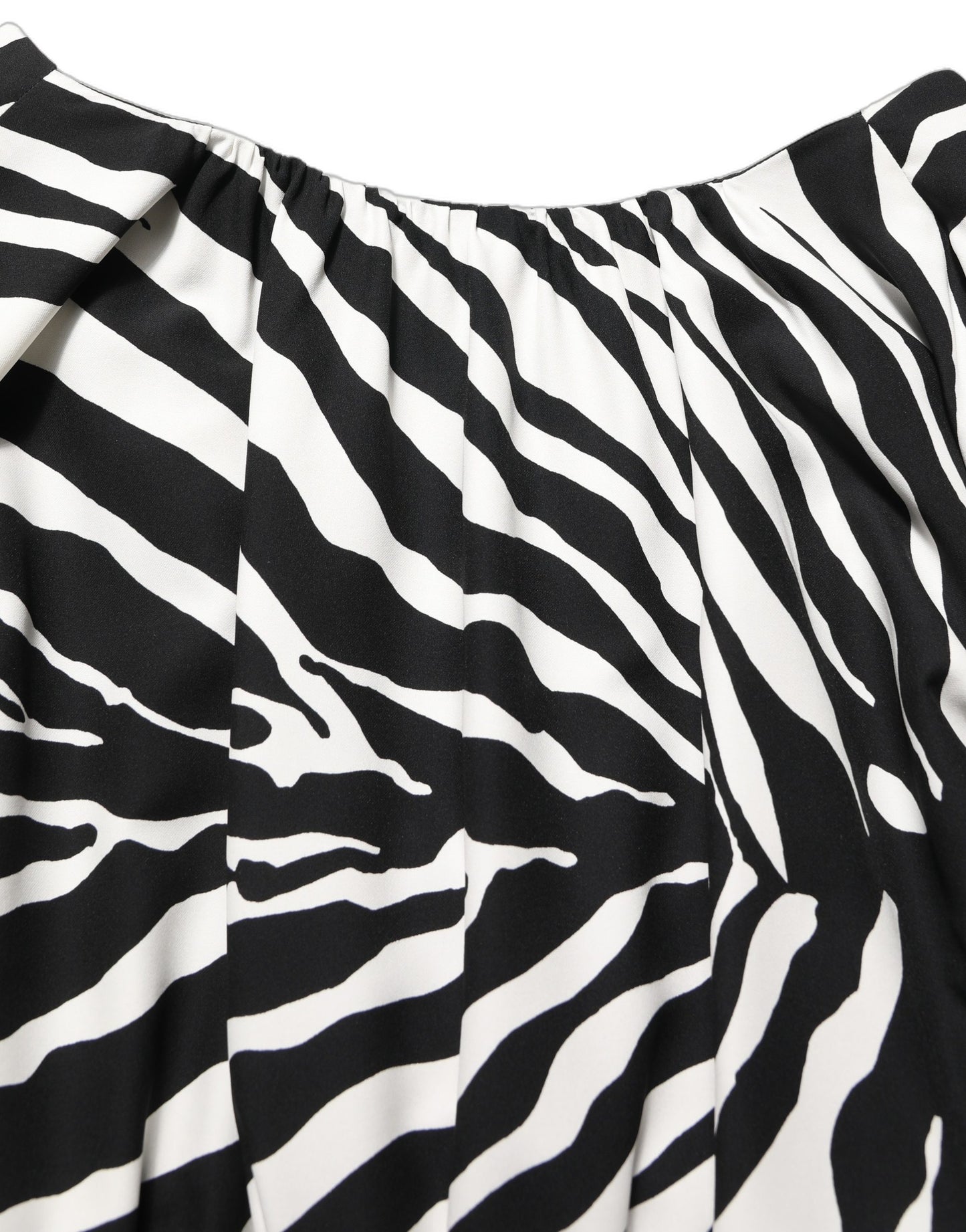 Dolce & Gabbana Black White Zebra Ruched Silk Mini Dress Dolce & Gabbana