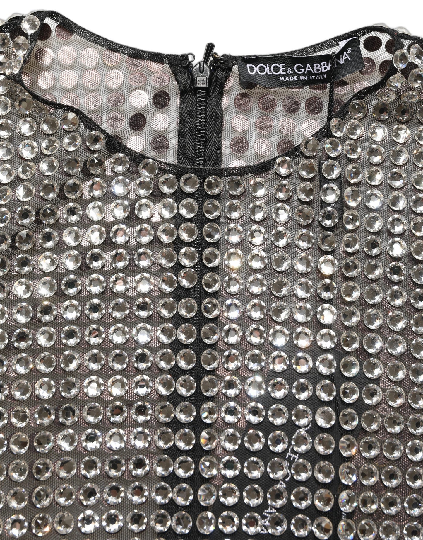 Dolce & Gabbana Beige Crystal Embellished Long Gown Dress Dolce & Gabbana