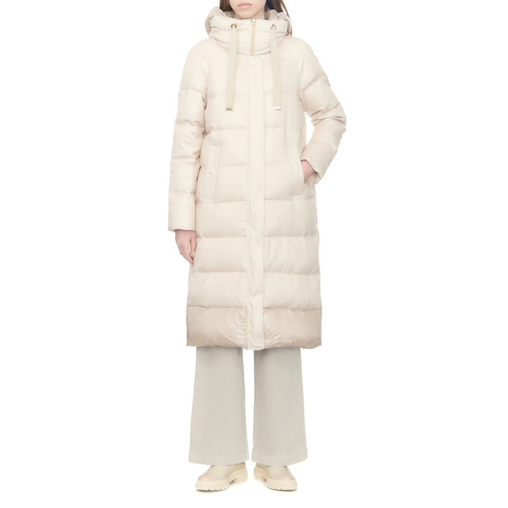 Herno White Cashmere Coat Herno