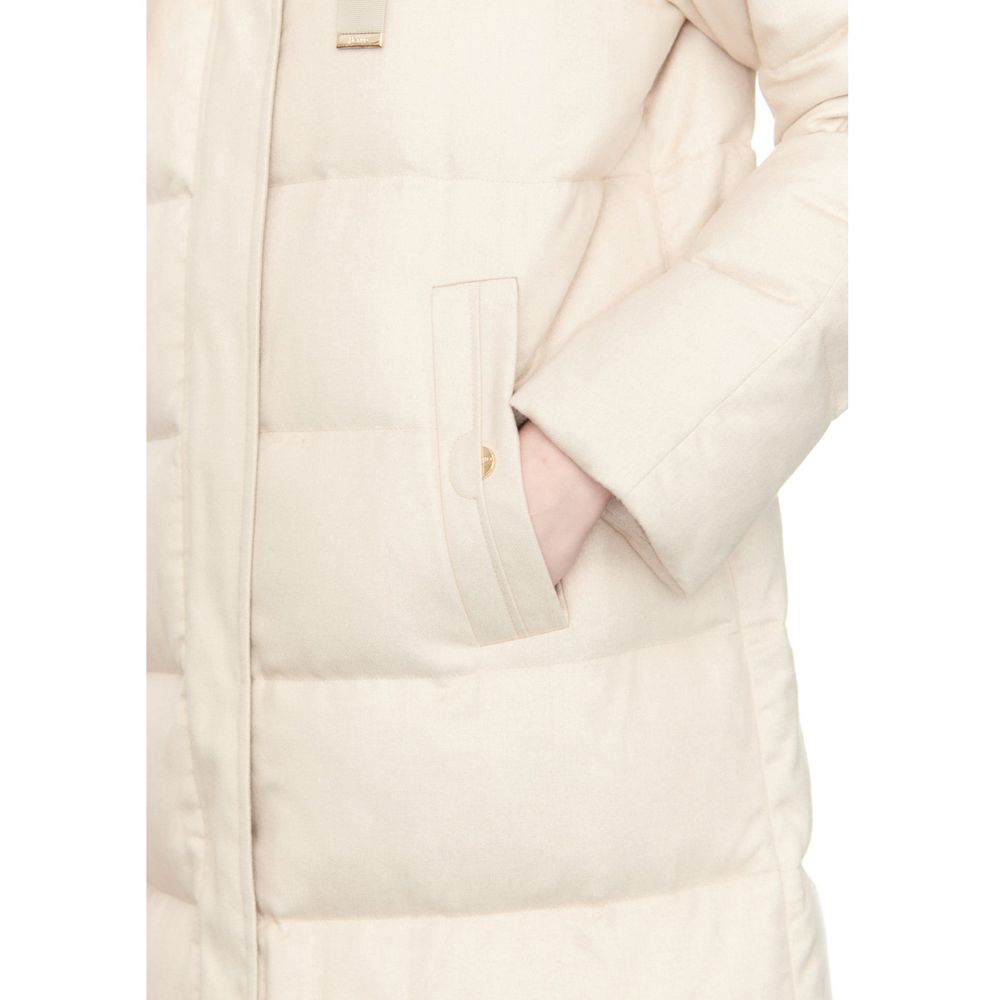 Herno White Cashmere Coat Herno