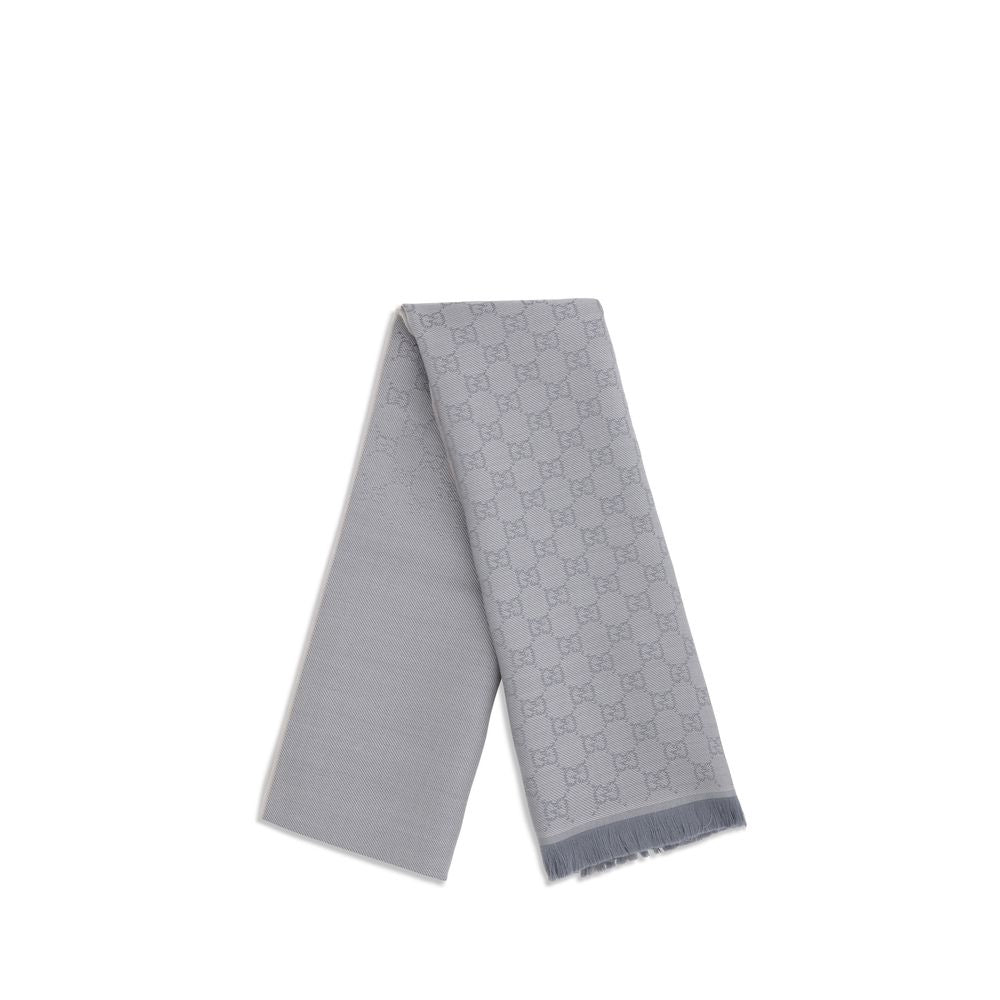 Gucci Gray Wool Oves Aries Scarf - Eljoys Fashion 