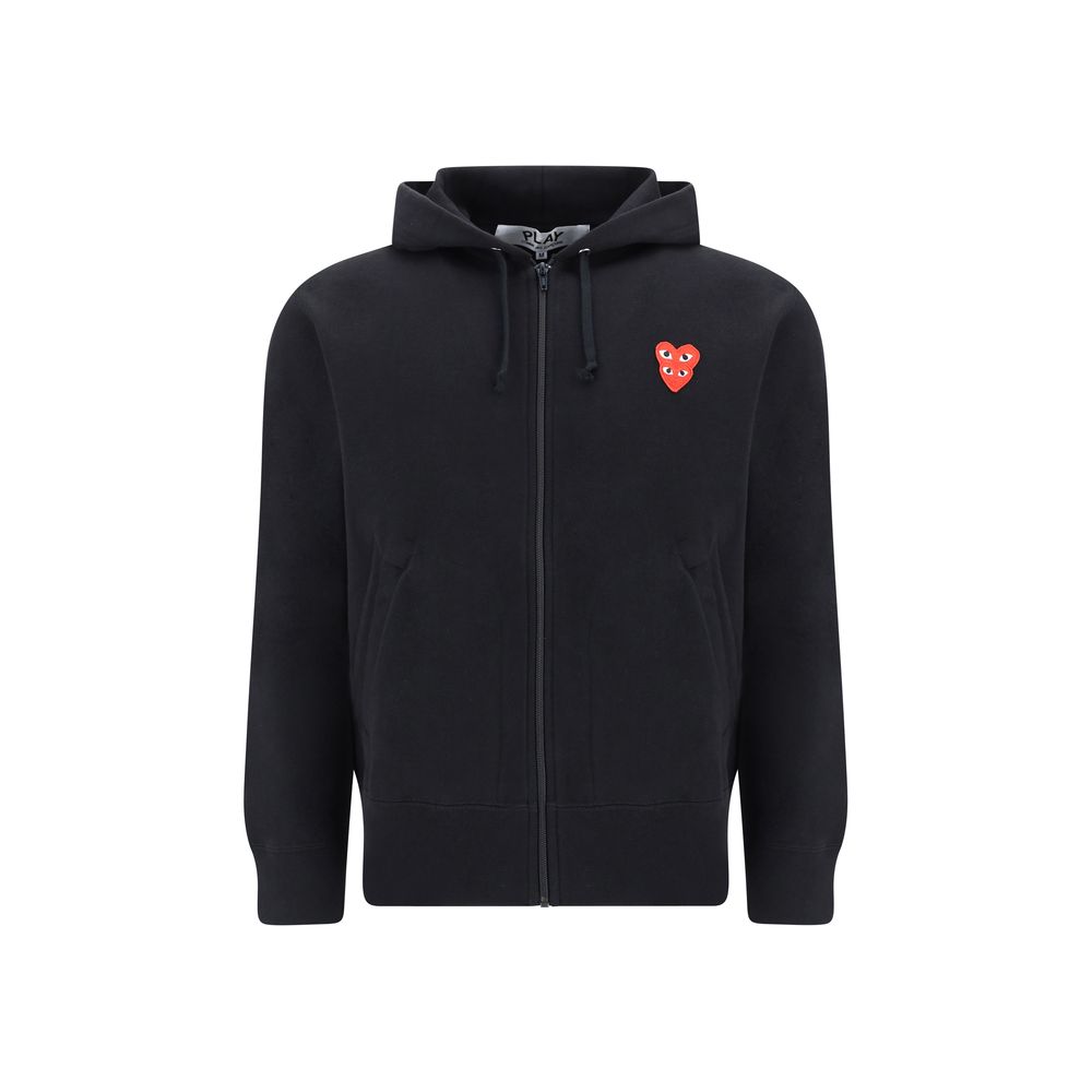 Comme Des Garçons Play Black Cotton Sweatshirt Comme Des Garçons Play
