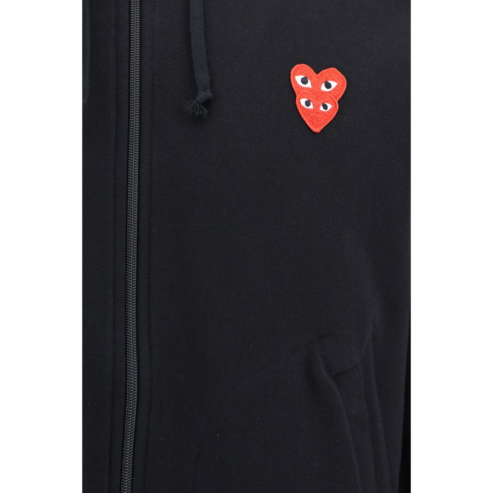 Comme Des Garçons Play Black Cotton Sweatshirt Comme Des Garçons Play