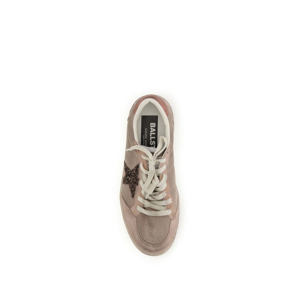 Golden Goose Beige Calf Leather Bos Taurus Low Top Sneakers Golden Goose