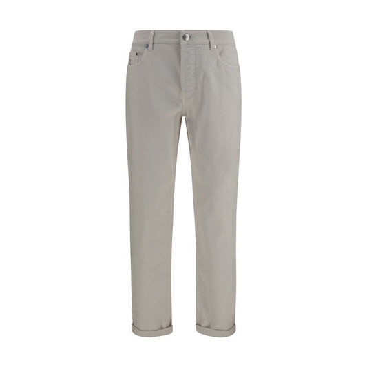 Brunello Cucinelli White Cotton Jeans Denim Brunello Cucinelli