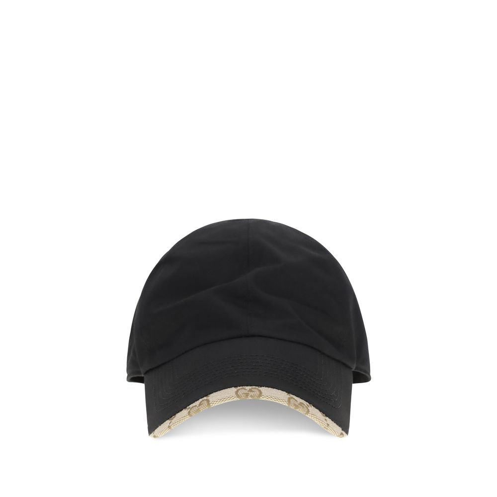 Gucci Black Cotton Cap Baseball Hat Gucci