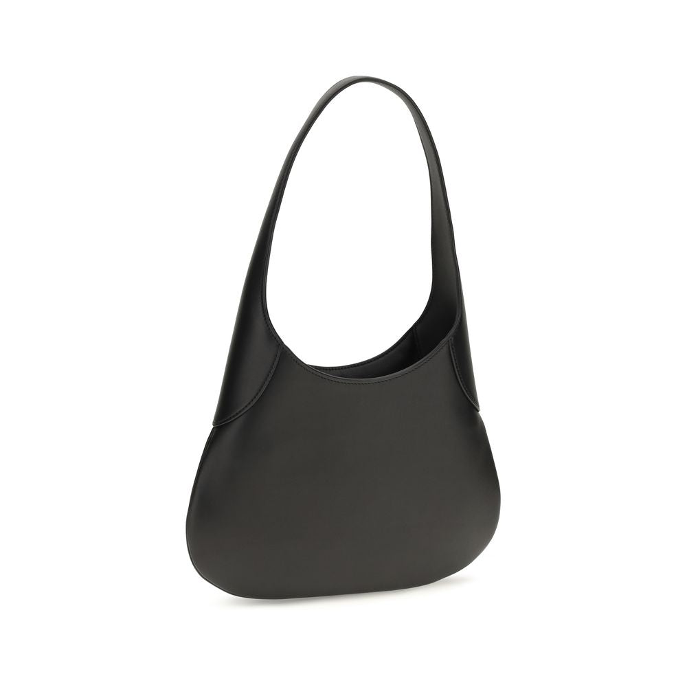 Khaite Black Calf Leather Bos Taurus Handbag Khaite