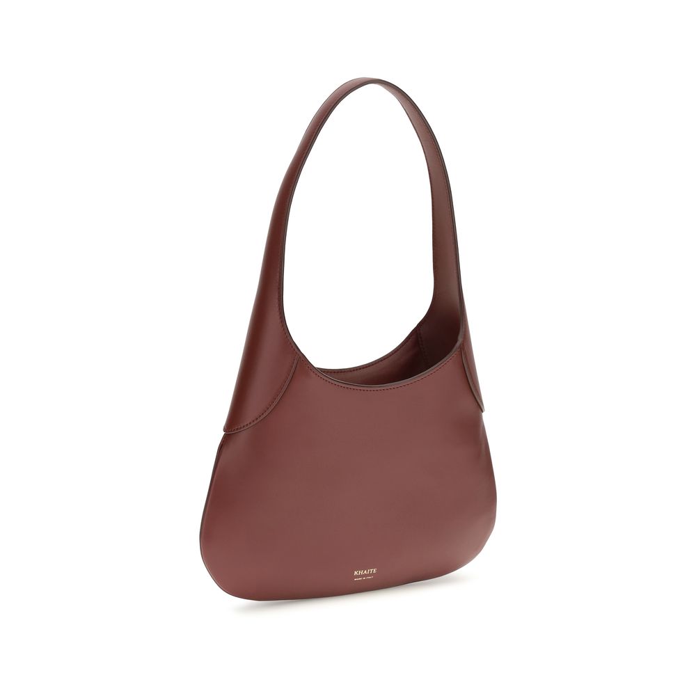 Khaite Bordeaux Calf Leather Bos Taurus Handbag Khaite