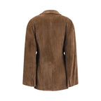 Brunello Cucinelli Brown Viscose Full-Length Jacket