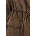 Brunello Cucinelli Brown Viscose Full-Length Jacket