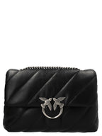 PINKO Black Lamb Leather Crossbody Bag - Eljoys Fashion 