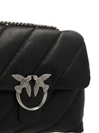PINKO Black Lamb Leather Crossbody Bag - Eljoys Fashion 