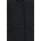 Alexander McQueen Black Wool Oves Aries Full-Length Jacket