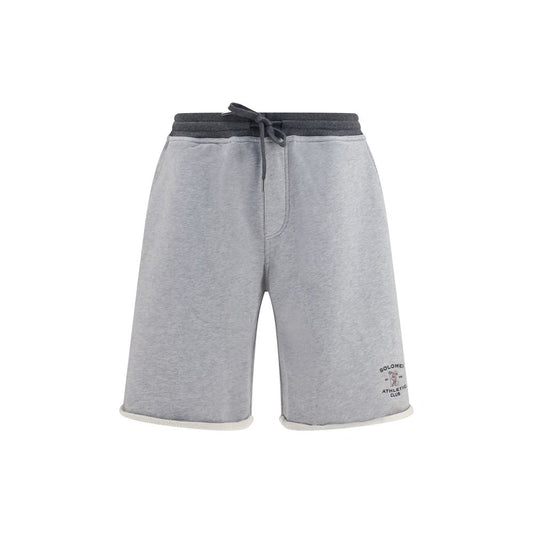 Brunello Cucinelli Gray Cotton Bermuda Shorts Brunello Cucinelli