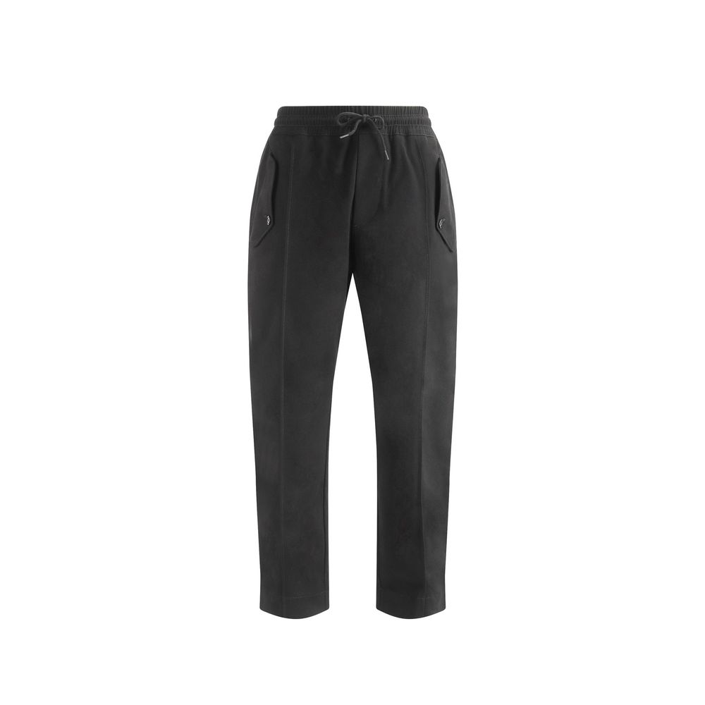 Moschino Black Cotton Joggers Workout Pants