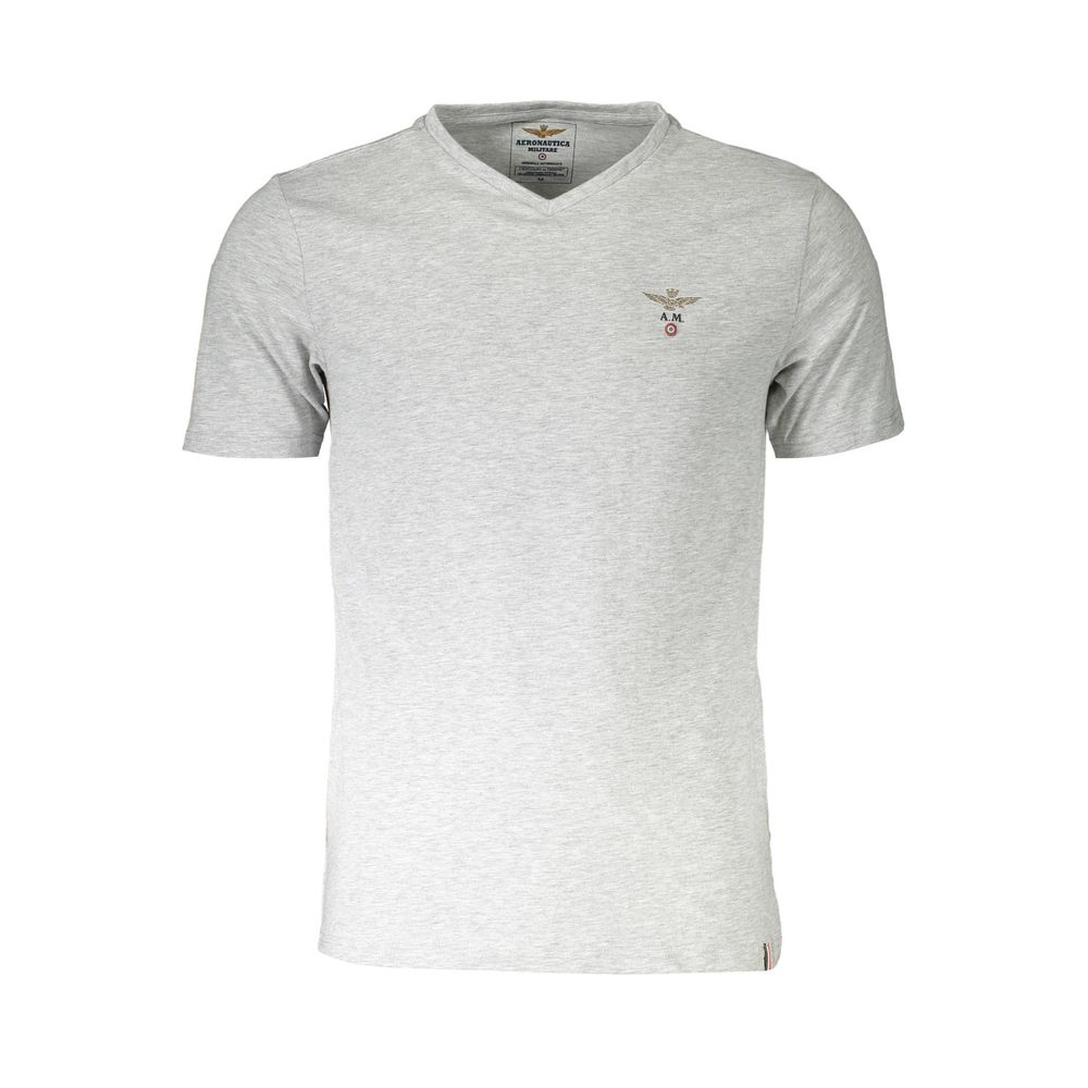 Aeronautica Militare Gray Cotton Men's Undershirt Aeronautica Militare