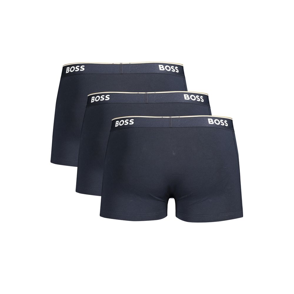 Hugo Boss Blu Cotton Men Boxer Hugo Boss