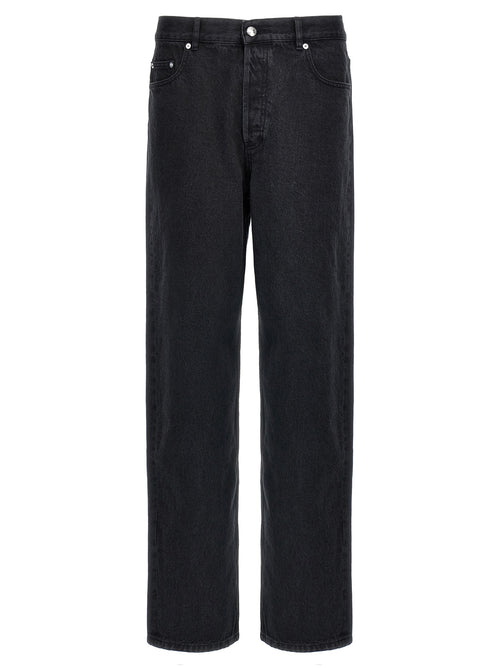 A.P.C. Black Cotton Straight-Leg Jeans - Eljoys Fashion 