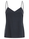 Max Mara Gray Silk Sleeveles T-Shirt Max Mara