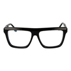 Victoria Beckham black acetate glasses frames with rounded design, showcasing a stylish and modern eyewear look.