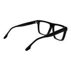 Victoria Beckham black acetate glasses frames with sleek design and clear lenses, stylish eyewear for a modern look.