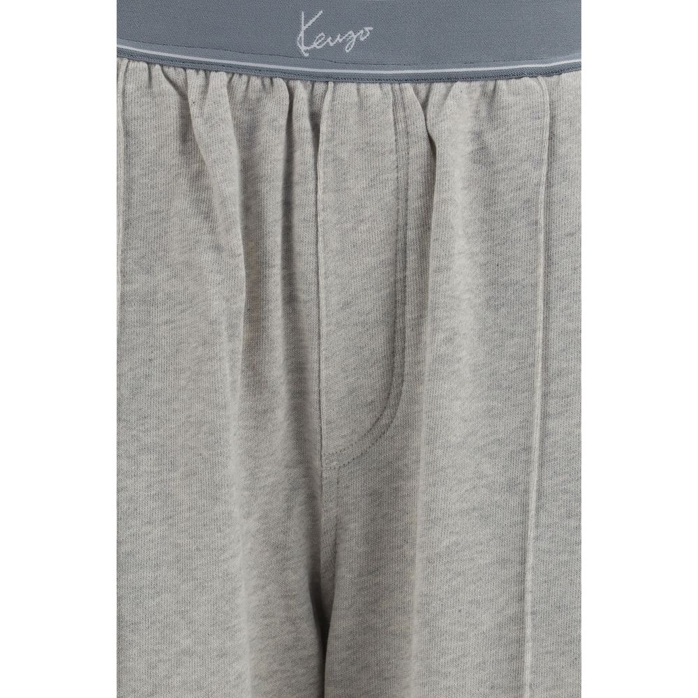 Kenzo Gray Cotton Joggers Workout Pants