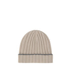 Brunello Cucinelli Beige Cashmere Beanie