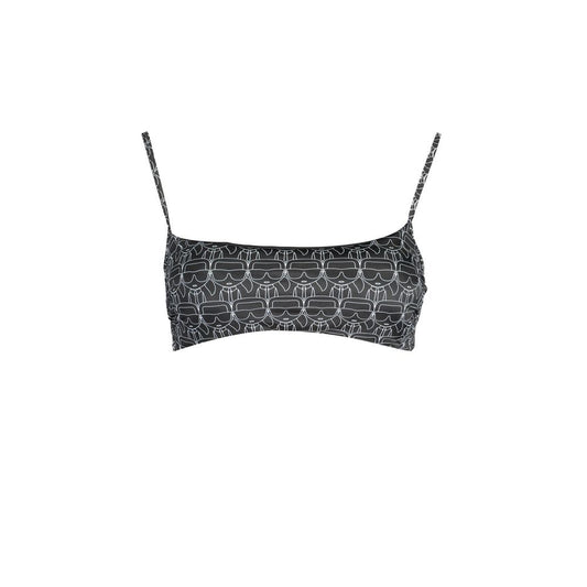 Karl Lagerfeld Black Polyester Women's Swimsuit Karl Lagerfeld