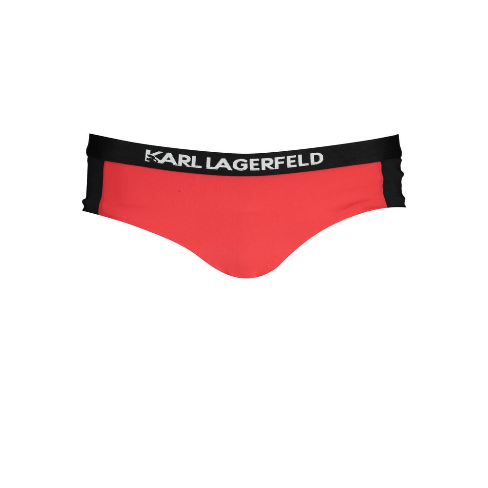 Karl Lagerfeld Rosso Poliammide Women Swim Brief Karl Lagerfeld